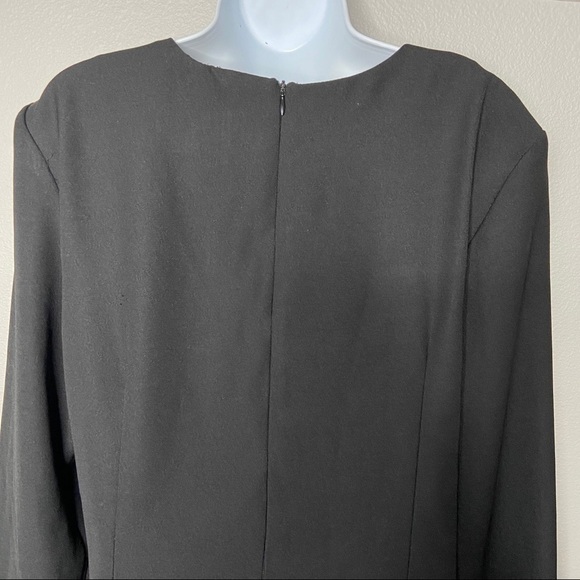 Vintage black Leslie belle shift dress black 16 NWT - Picture 5 of 7